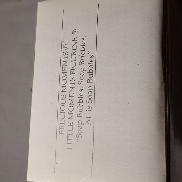 Vintage 1999  Little Moments "Soap Bubbles All Is Soap Bubbles" Figurine - Picture 7 of 8